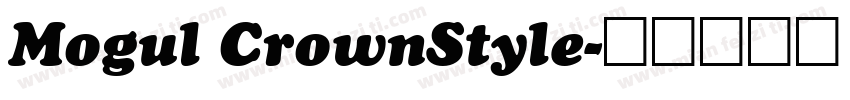 Mogul CrownStyle字体转换